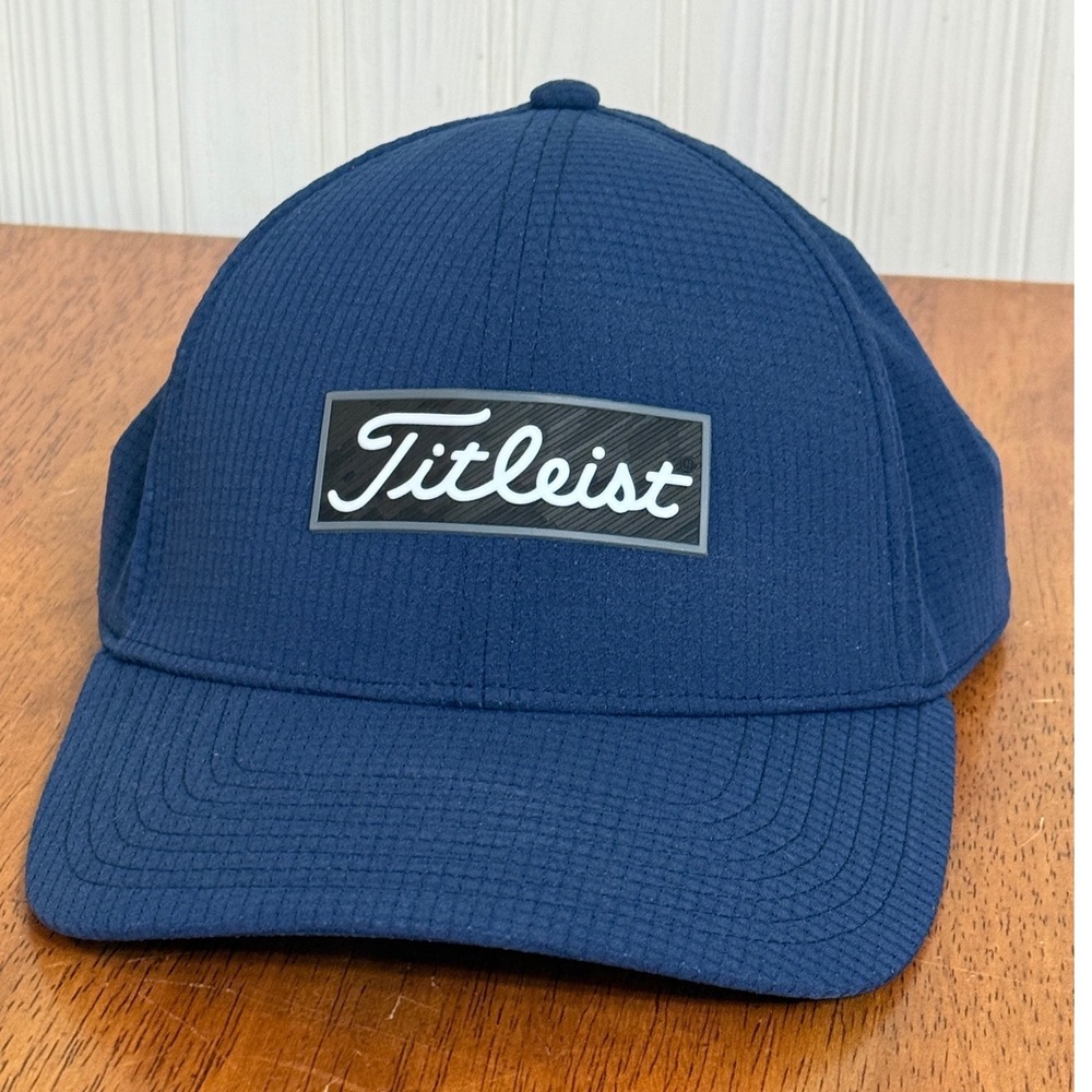 Titleist Navy Snapback Golf Hat Cap Polyester Logo Unisex Adults - Picture 1 of 10